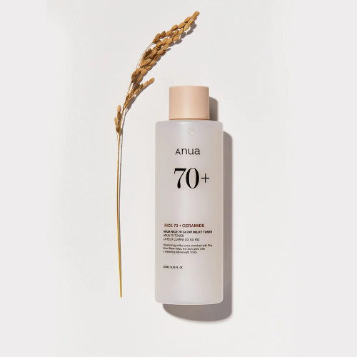Anua Rice 70 Glow Milky Toner  Молочный тонер для сияния кожи с рисом 