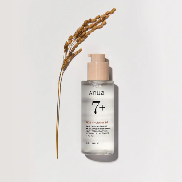 Anua Rice 7 Ceramide Hydrating Barrier Serum  Сыворотка для сияния кожи с рисом